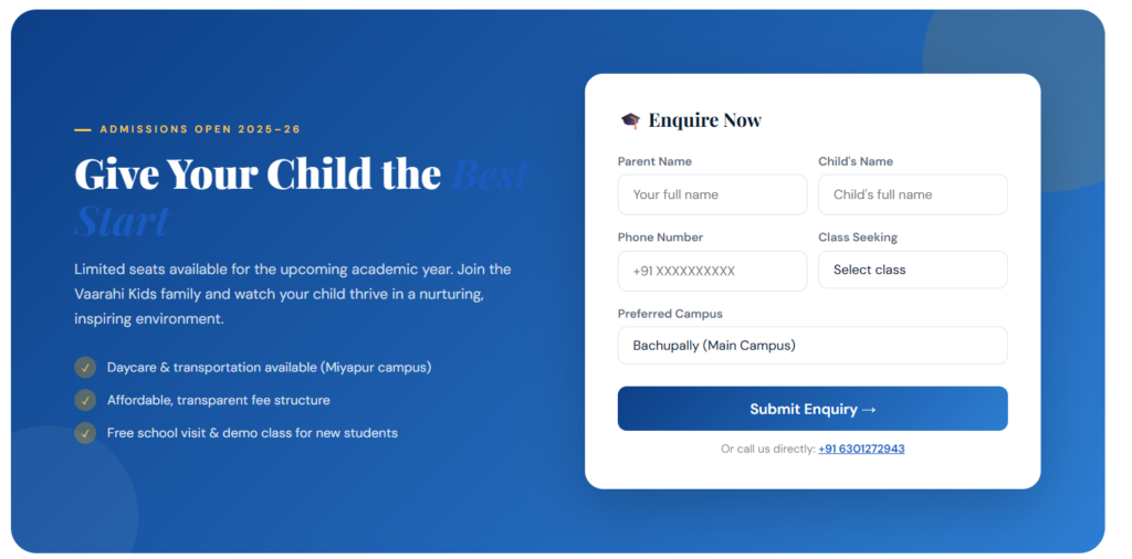 enquiry form
